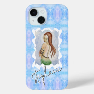 Fantasy Meerjungfrau Wasserfarbe Custom Case-Mate iPhone Hülle