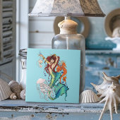 Fantasy Mermaid Aquamarin Tile Fliese