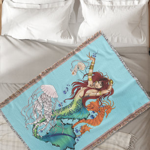 Fantasy Mermaid Aquamariner Schwanz Decke
