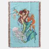 Fantasy Mermaid Aquamariner Schwanz Decke (Vorderseite Vertikal)