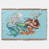 Fantasy Mermaid Aquamariner Schwanz Decke (Vorderseite)