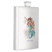 Fantasy Mermaid Aquamariner Schwanz Flachmann (Rechts)