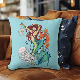 Fantasy Mermaid Aquamariner Schwanz Kissen