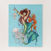 Fantasy Mermaid Aquamariner Schwanz Puzzle (Vertikal)