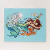 Fantasy Mermaid Aquamariner Schwanz Puzzle (Horizontal)