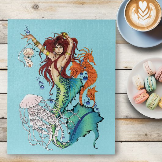 Fantasy Mermaid Aquamariner Schwanz Puzzle