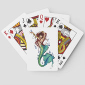Fantasy Mermaid Aquamariner Schwanz Spielkarten (Rückseite)