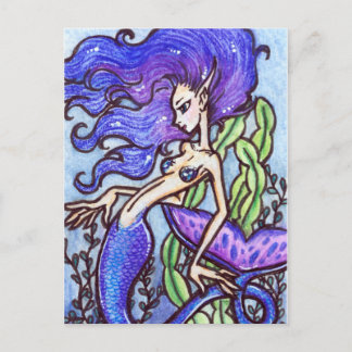 Fantasy Mermaid Art Postcard : Lanikai von Faeryda Postkarte