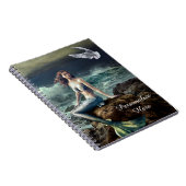 Fantasy Mermaid auf See mit Seagull Personalize Notizblock (Rechte Seite)