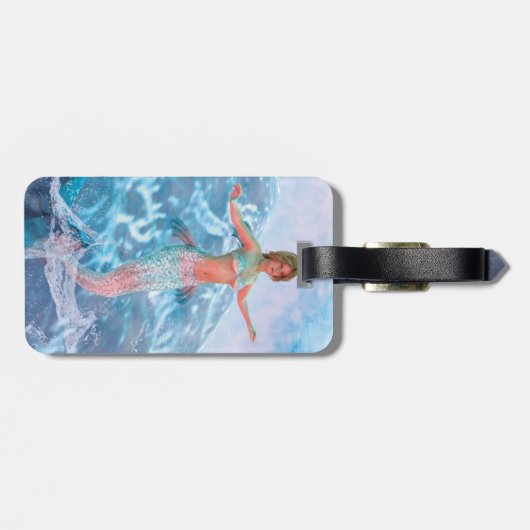 Fantasy Mermaid Gepäckanhänger (Rückseite horizontal)