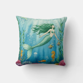Fantasy Mermaid Ocean Pillow Kissen