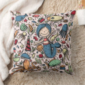 Fantasy Mermaid Pattern Kissen (Decke)