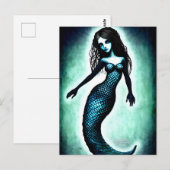 Fantasy Mermaid Postcard Postkarte (Vorne/Hinten)