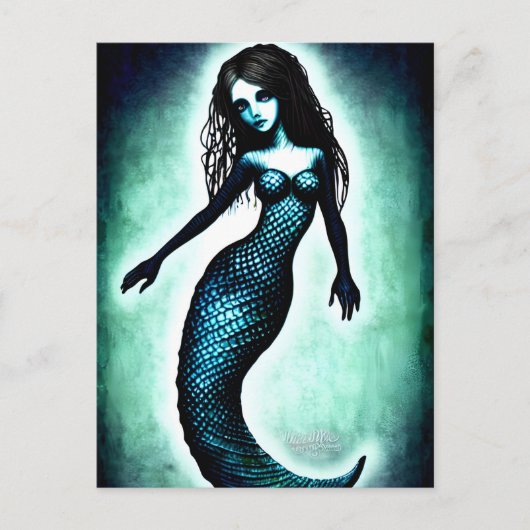 Fantasy Mermaid Postcard Postkarte (Vorderseite)