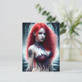Fantasy Mermaid Postcard Postkarte (Stehend Vorderseite)