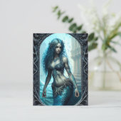 Fantasy Mermaid Postcard Postkarte (Stehend Vorderseite)