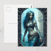 Fantasy Mermaid Postcard Postkarte (Vorne/Hinten)