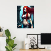 Fantasy Mermaid Poster (Heimbüro)