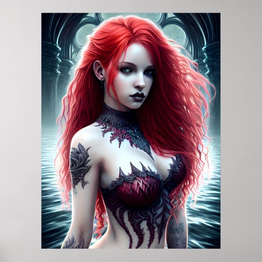 Fantasy Mermaid Poster (Vorne)
