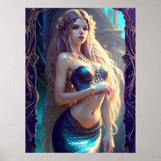 Fantasy Mermaid Poster (Vorne)