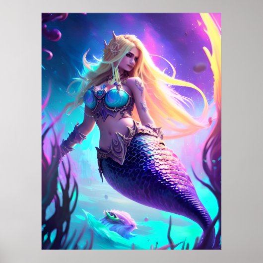 Fantasy Mermaid Poster (Vorne)