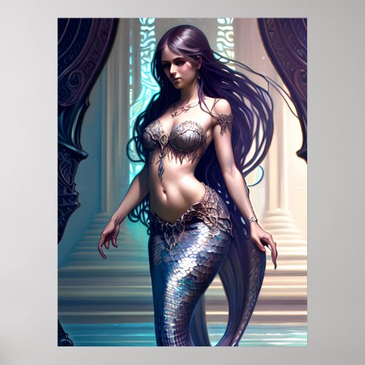 Fantasy Mermaid Poster (Vorne)