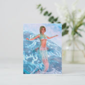 Fantasy Mermaid Postkarte (Stehend Vorderseite)