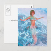 Fantasy Mermaid Postkarte (Vorne/Hinten)