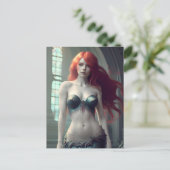 Fantasy Mermaid Postkarte (Stehend Vorderseite)