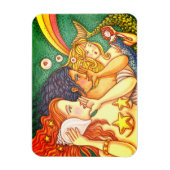 FANTASY MERMAID SISTERHOOD SHARING SECRET WISDOMS MAGNET (Vertikal)