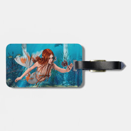 Fantasy Mermaid und Sea Lily Gepäckanhänger