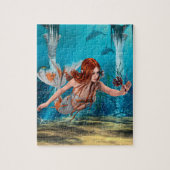 Fantasy Mermaid und Sea Lily Puzzle (Vertikal)
