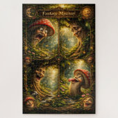 Fantasy mischief, enchanted forest jigsaw puzzle m (Vertikal)