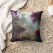 Fantasy Misty Rainy Magical Garden Landschaft