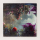 Fantasy Misty Rainy Magical Garden Landschaft Puzzle (Horizontal)