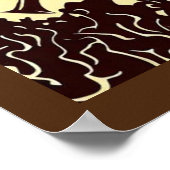 Fantasy Mittelalterliche Burg - Holzschnitt 2 Poster (Ecke)