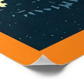 Fantasy Mittelalterliche Burg - Holzschnitt 3 Poster (Ecke)