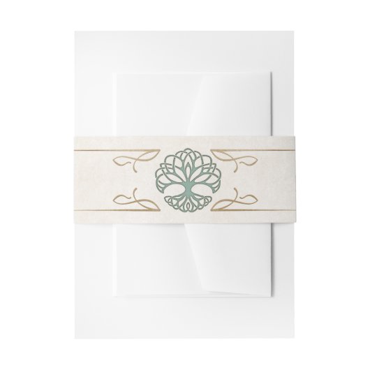 Fantasy Mittelalterliche keltische Hochzeit Einladungsbanderole (Vorderseite Beispiel)