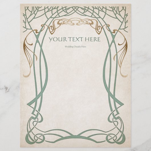 Fantasy Mittelalterliche keltische Hochzeit Flyer (Hinten)