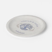 Fantasy Mittelalterliche keltische Hochzeit Pappteller (Schrägansicht)