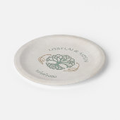 Fantasy Mittelalterliche keltische Hochzeit Pappteller (Schrägansicht)