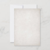 Fantasy Mittelalterliche keltische Hochzeit RSVP Karte (Rückseite)