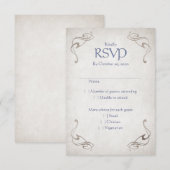 Fantasy Mittelalterliche keltische Hochzeit RSVP Karte (Vorne/Hinten)
