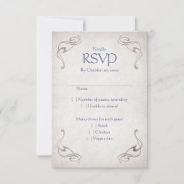 Fantasy Mittelalterliche keltische Hochzeit RSVP Karte