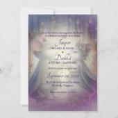 Fantasy Mittelalterliche Messe Ehepaar Hochzeit Save The Date (Rückseite)