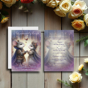 Fantasy Mittelalterliche Messe Ehepaar Hochzeit Save The Date