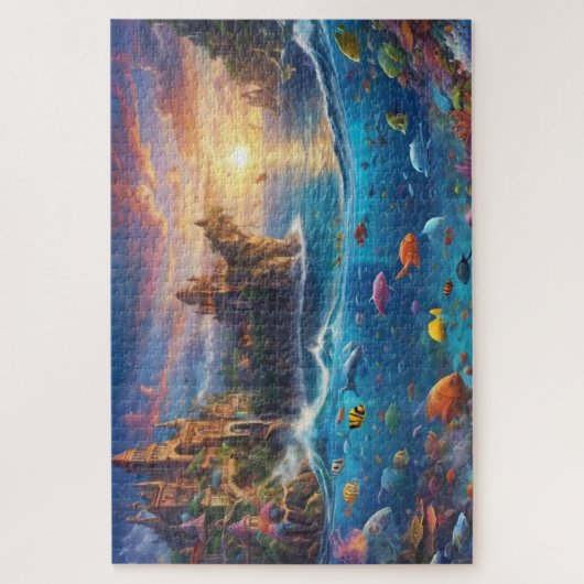 Fantasy Mittelalterliches Leben Leben harte Lösung Puzzle (Vertikal)