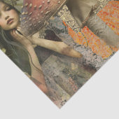 Fantasy-Mixed-Media-Garten-Collage-Decoupage Seidenpapier (Ausschnitt)