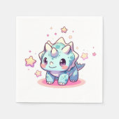 Fantasy Modern Dinosaur Baby Dusche Serviette (Vorderseite)