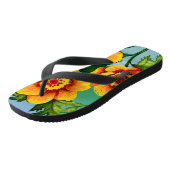 Fantasy Mohnblumen Badesandalen (Schrägansicht)